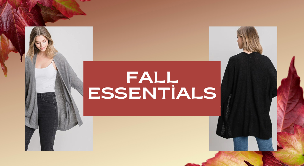 Why are cozy sweaters and cardigans essential for your fall wardrobe?