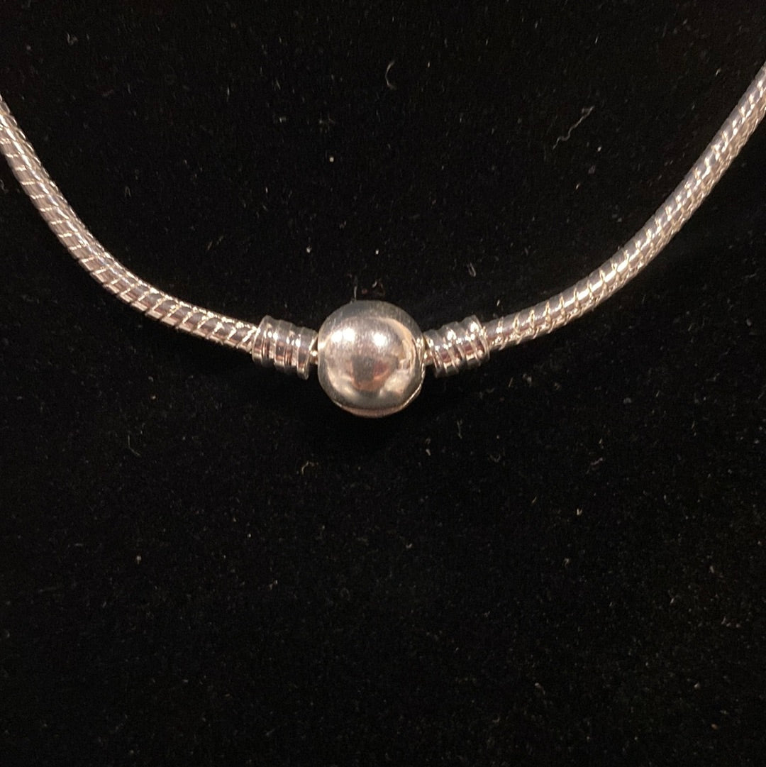 45CM SILVER NECKLACE EPHERICAL