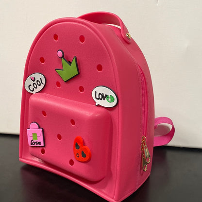 HOLE BACKPACK DARK PINK