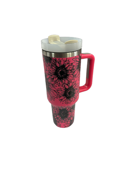 TUMBLERS SUNFLOWER PINK