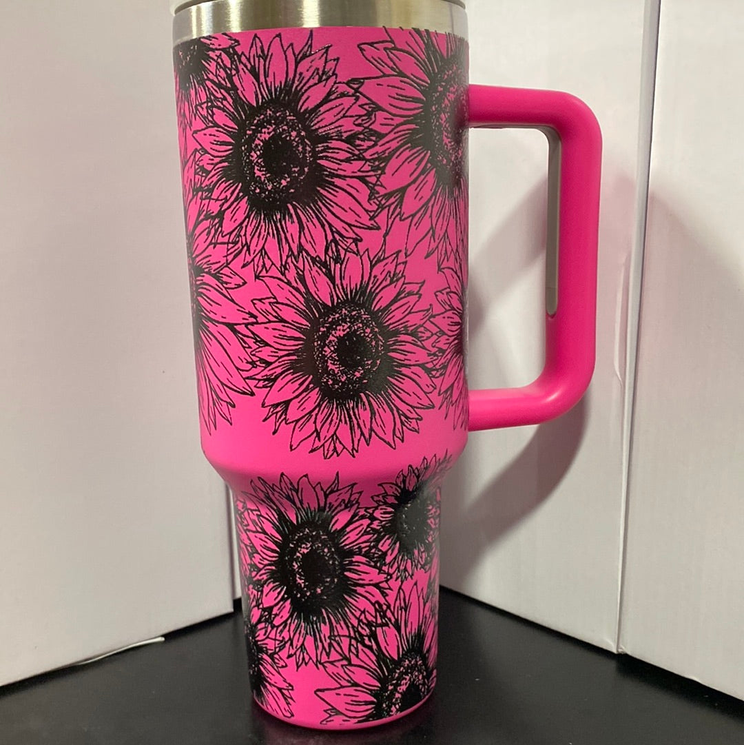 TUMBLERS SUNFLOWER PINK