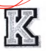 SILVER LETTER K