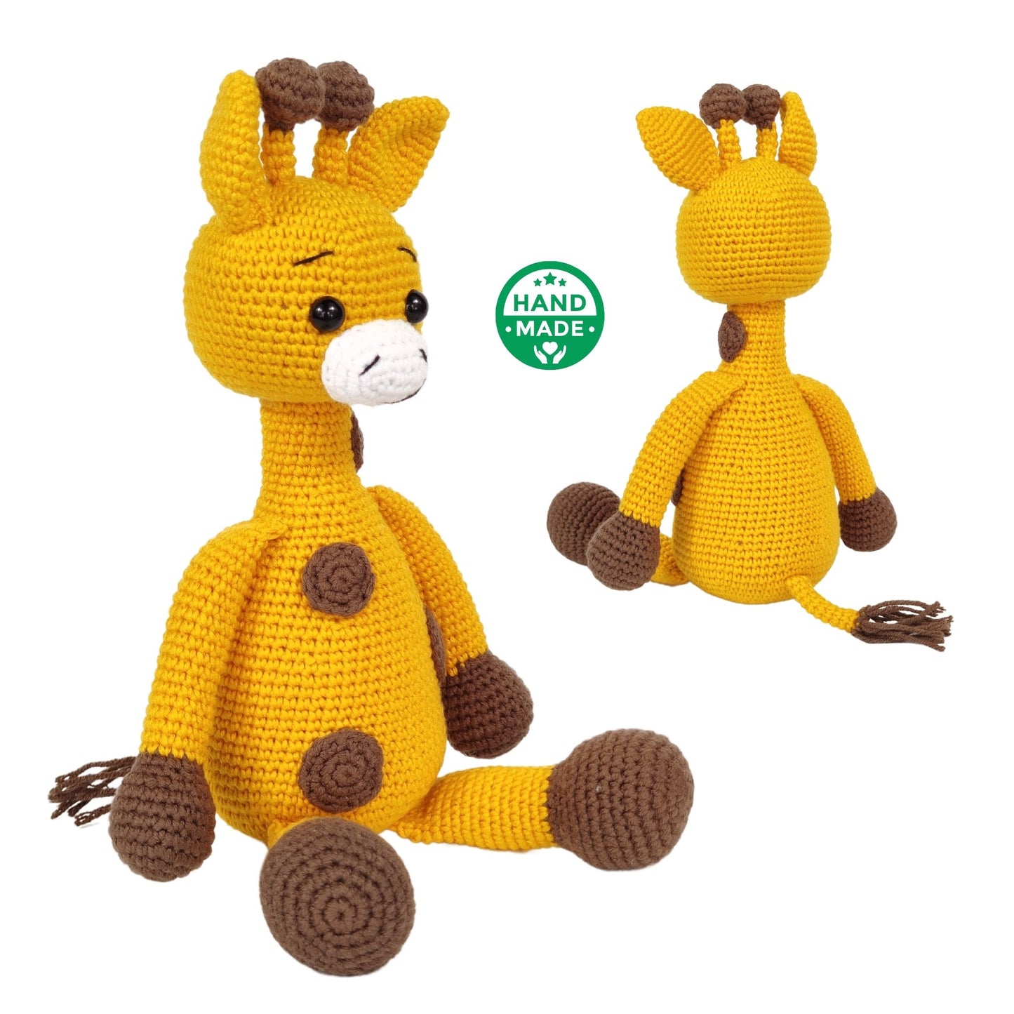 Crochet Giraffe Plushies | Perfect Gift for Babies and Toddlers | Stuffed Animals for Playtime and Naptime | Soft and Cuddly Amigurumi Dolls