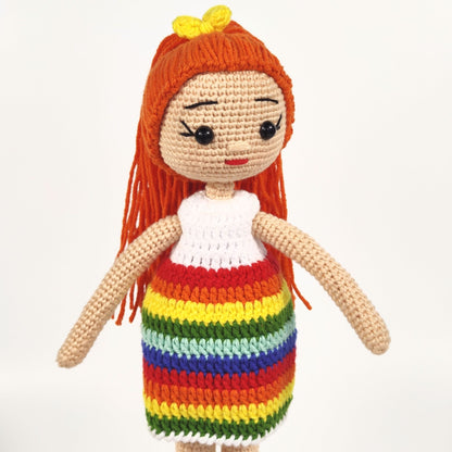 Rainbow-colored Crochet Dolls for Babies | Handmade Amigurumi Plushies for Play and Comfort | Perfect Gifts to Brighten Up Any Child's Day